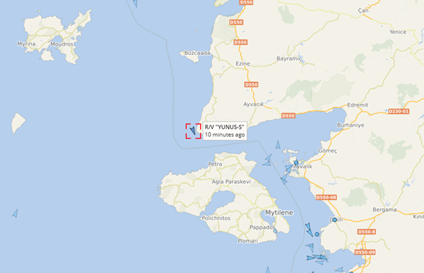Οι Τούρκοι στέλνουν ερευνητικό σκάφος στο Καστελόριζο