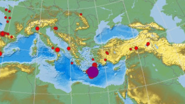 Ισχυρός σεισμός 6,3 Ρίχτερ νότια της Κρήτης
