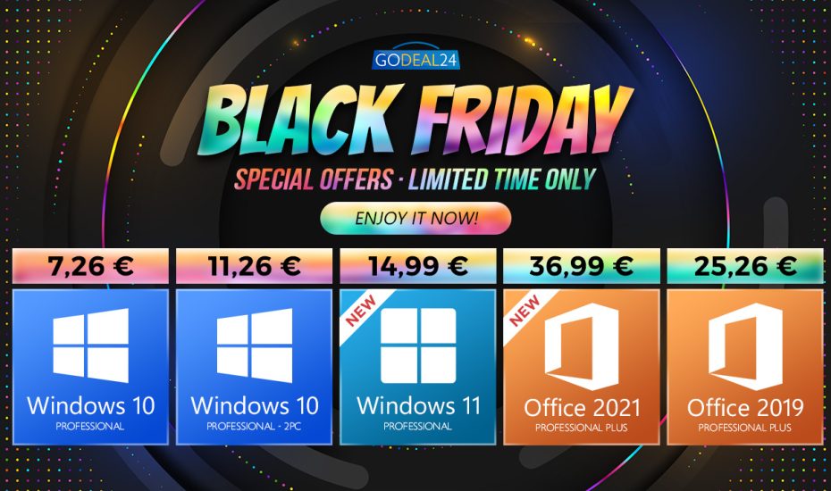 Black Friday προσφορές στο Godeal24: Windows 10 keys ΤΩΡΑ με 7€!