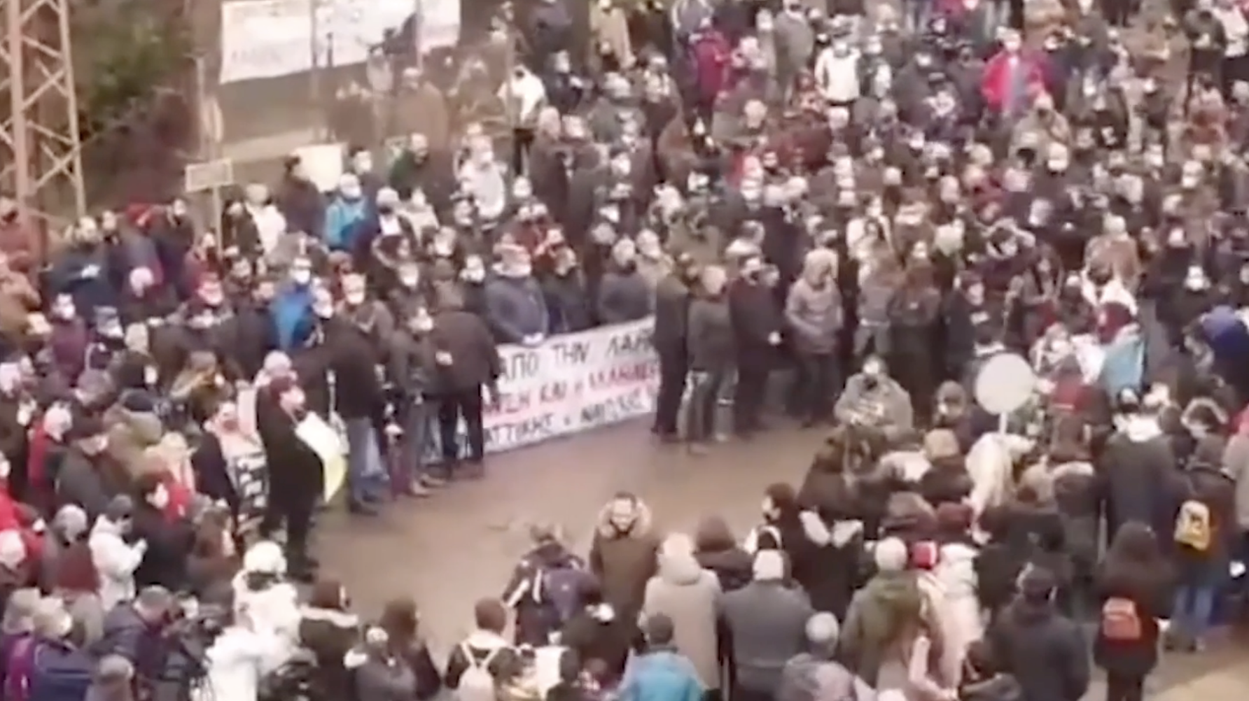 Μεγάλη διαδήλωση εργαζομένων της ΛΑΡΚΟ-Βίντεο