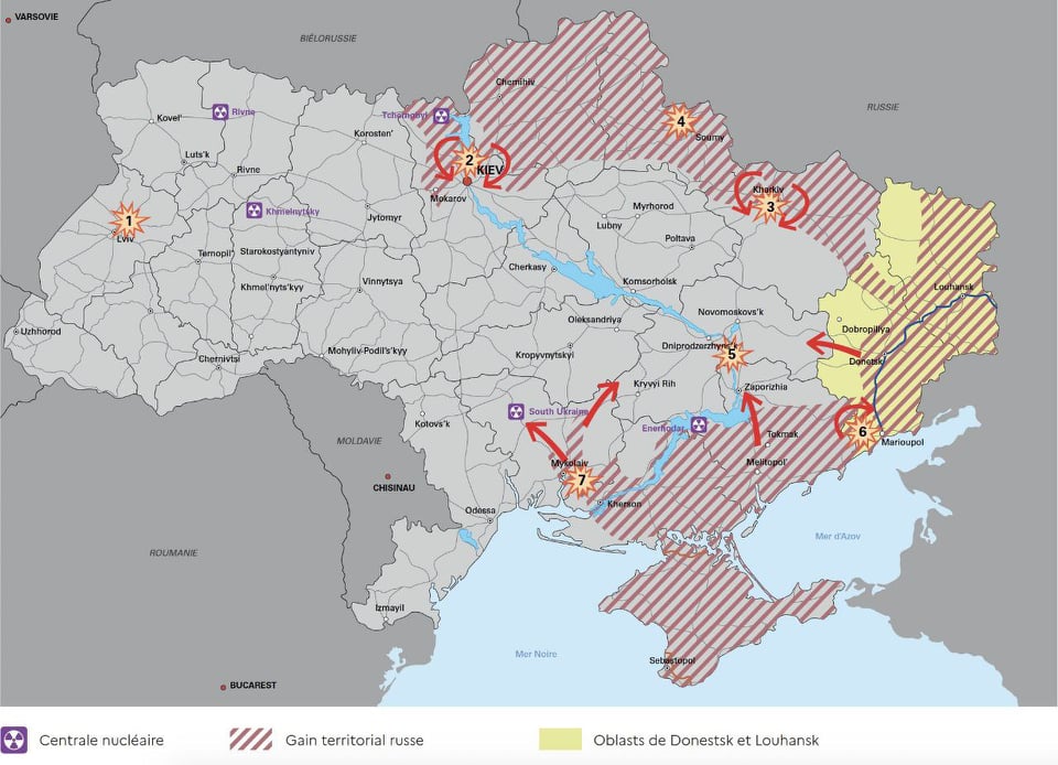 Οι χάρτες του BBC για τον βομβαρδισμό στην Ουκρανία