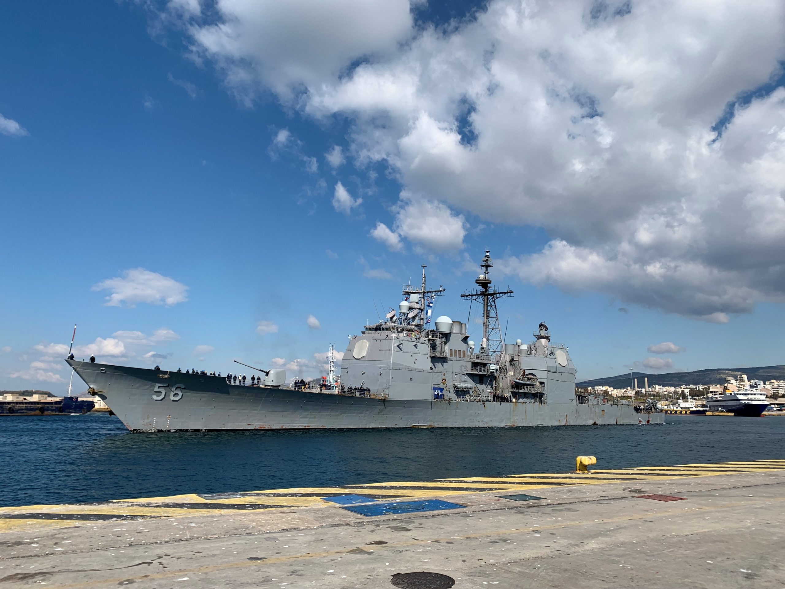 USS San Jacinto στον Πειραιά - Το ευχαριστώ στους «Έλληνες Συμμάχους»