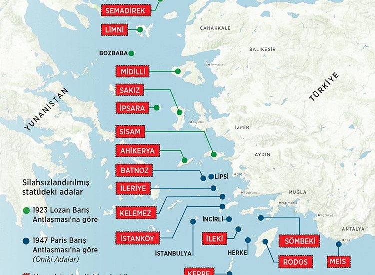 To Anadolu δημοσιεύει χάρτες με τα νησιά που θα ζητήσει ο Ερντογάν να αποστρατιωτικοποιηθούν αλλά η Αθήνα δεν ανησυχεί...