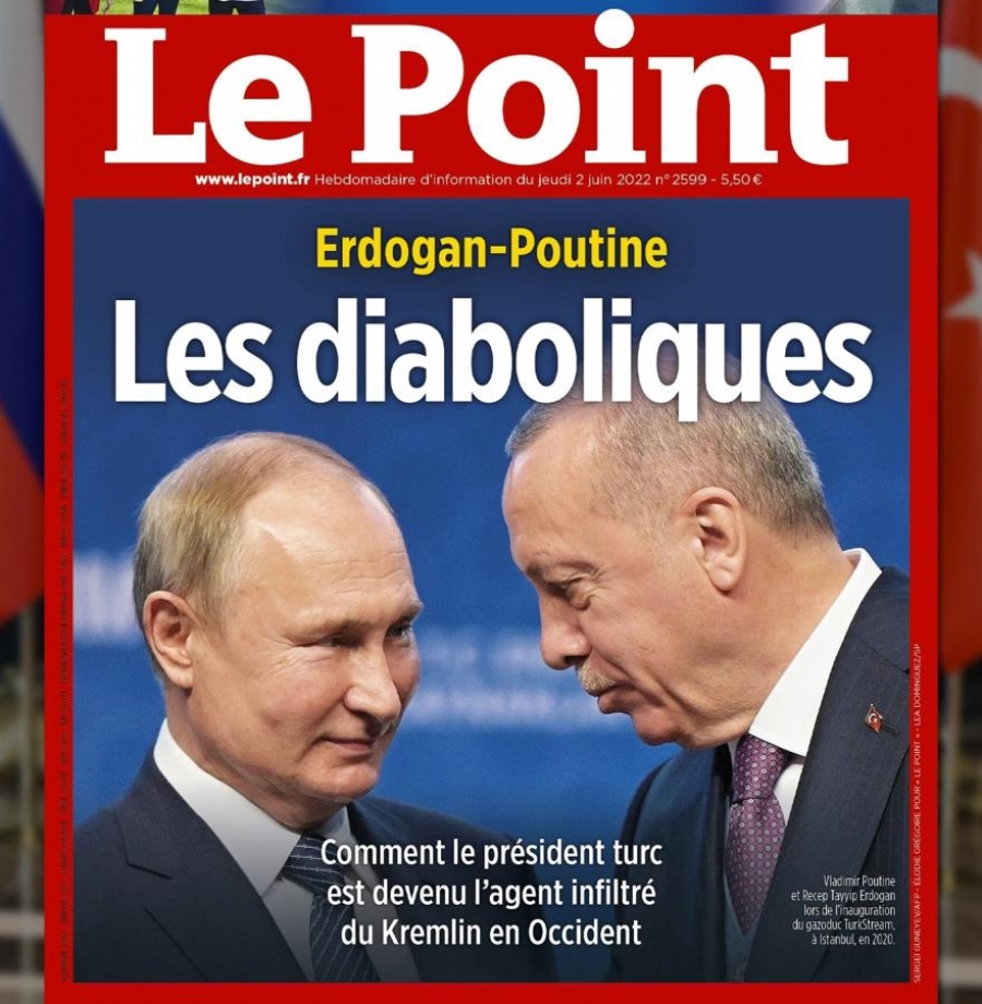«Ερντογάν Πούτιν οι διαβολικοί! Πως ο Ερντογάν έγινε πράκτορας του Κρεμλίνου! Τι γράφει το γαλλικό περιοδικό Le Point