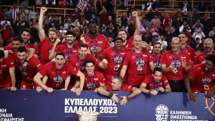 Κυπελλούχος Ελλάδας στο μπάσκετ ο Ολυμπιακός που συνεχίζει να εντυπωσιάζει