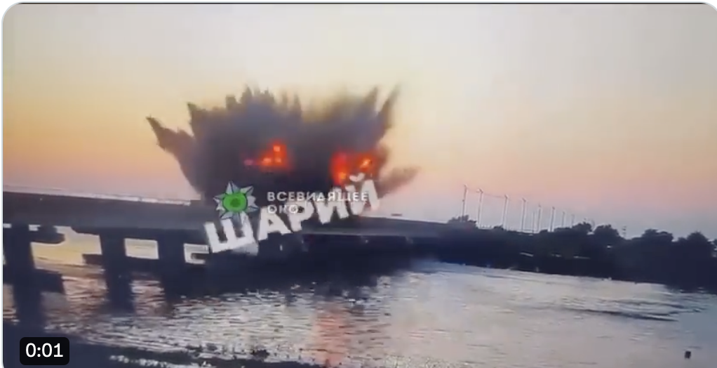 Οι Ουκρανοί έπληξαν με βρετανικό Storm Shadow γέφυρα στην Κριμαία-Βίντεο