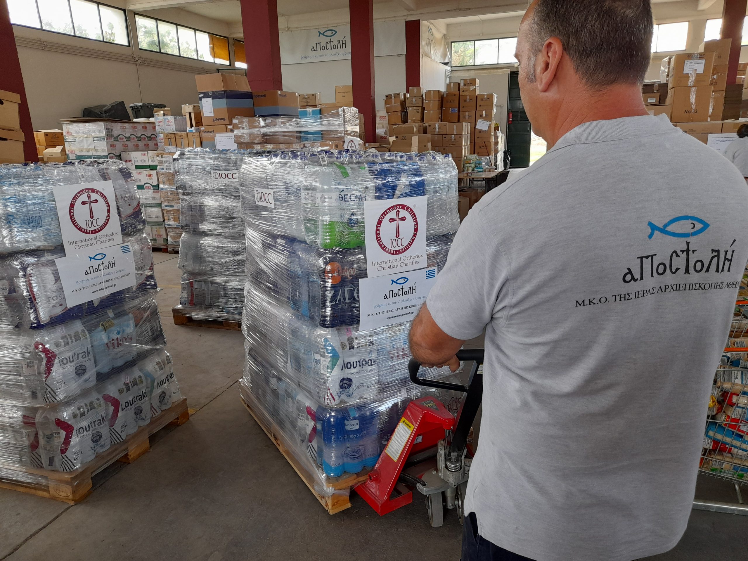 50.000 λίτρα εμφιαλωμένου νερού από την  «ΑΠΟΣΤΟΛΗ» στην Μητρόπολη Δημητριάδος για τους πλημμυροπαθείς του Βόλου