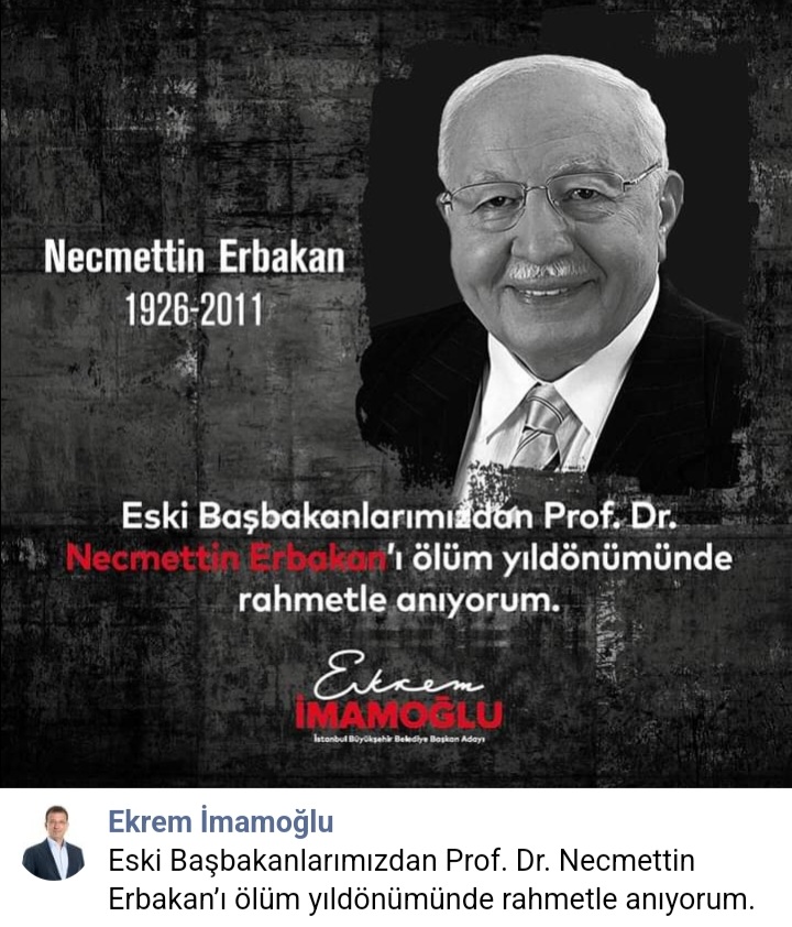 «Το κοινό παρελθόν και ιδεολογία Ερντογάν-Ιμάμογλου»! Δρ Δημήτρης Σταθακόπουλος